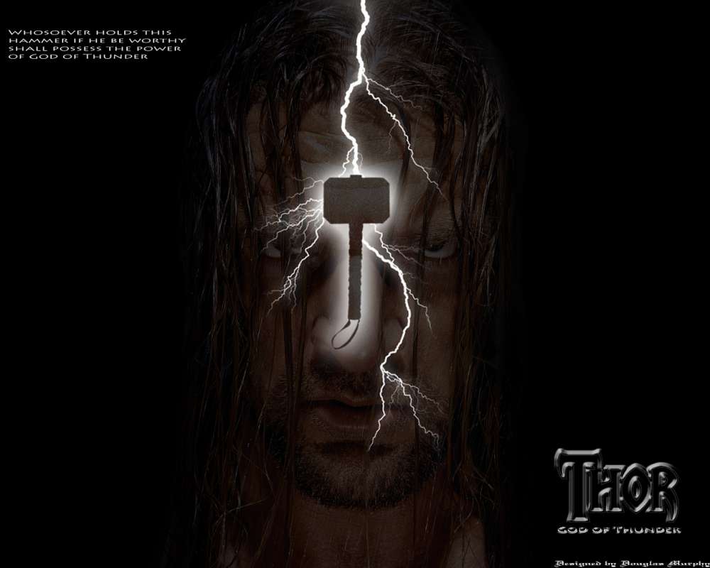 Triple H God of Thunder Superhero Fan Art