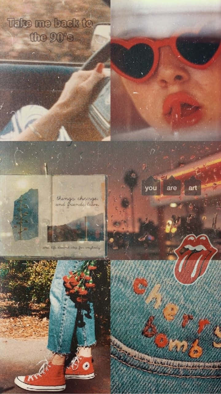 Vintage Girl Aesthetic Wallpaper