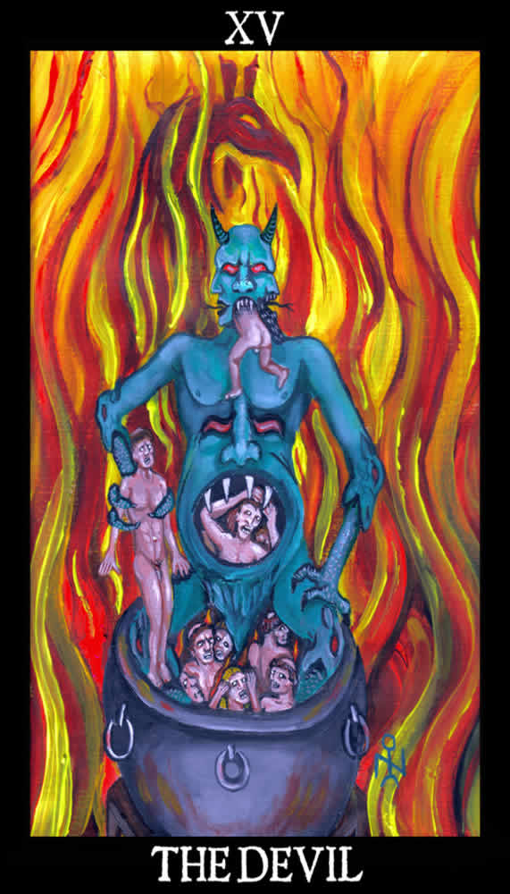 The Devil Esoteric And Occult Luciferian Tarot Cards Wallpaper Image