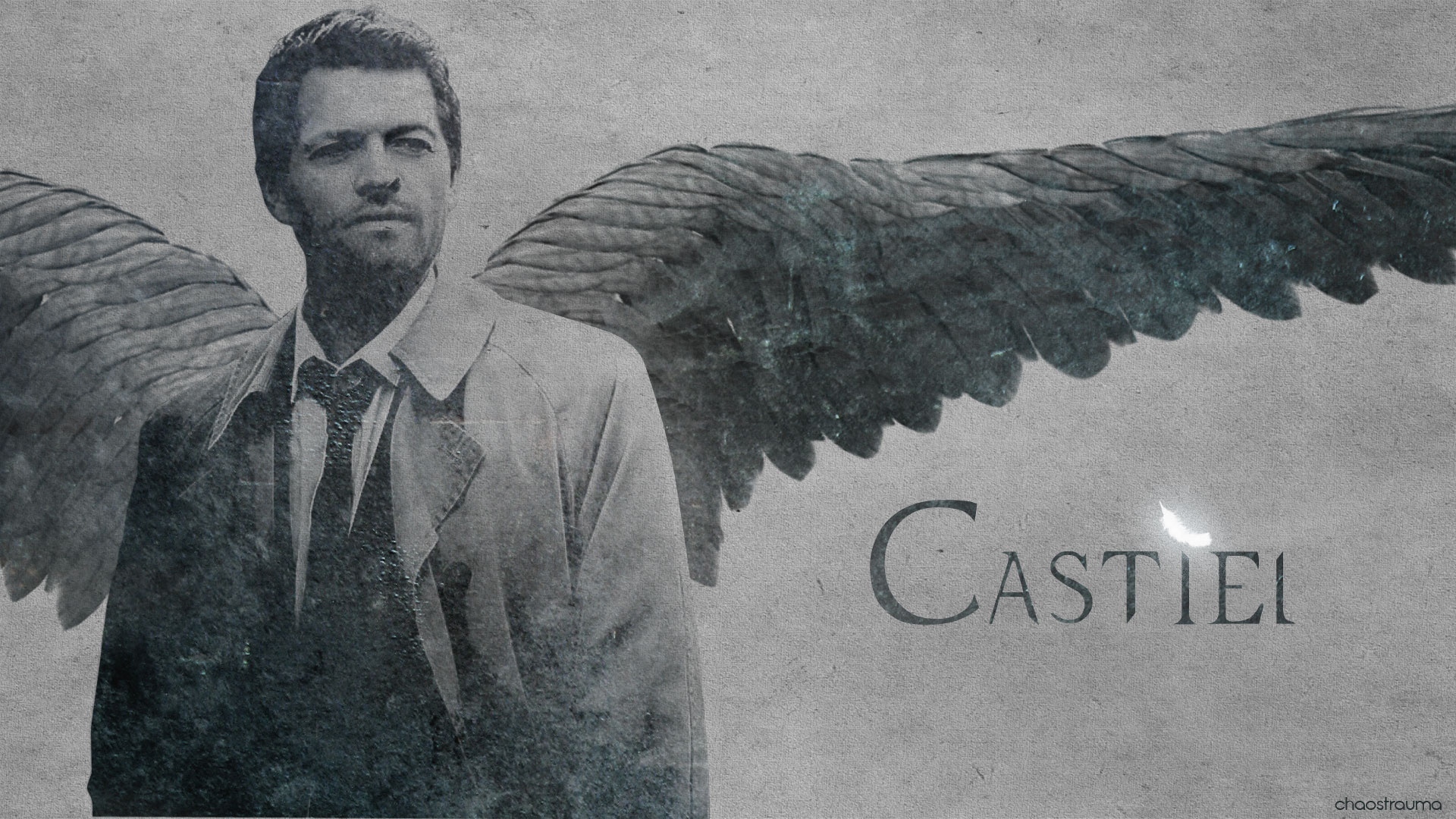 Supernatural Castiel Wallpaper By Chaostrauma
