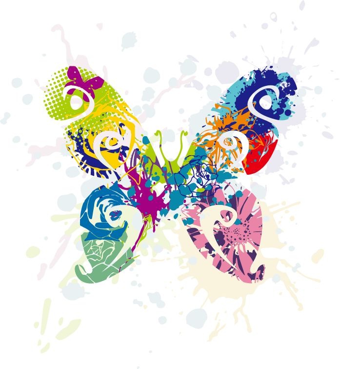 Wallpaper And Desktop For Pc Abstract Butterfly Vector Graphic