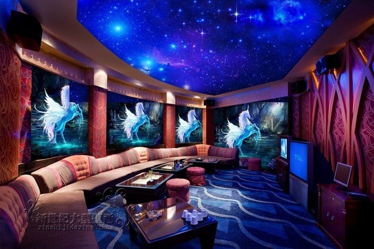 Home 3d Wallpaper Living Room Mural Roll Modern Fantasy Unicorn Wall