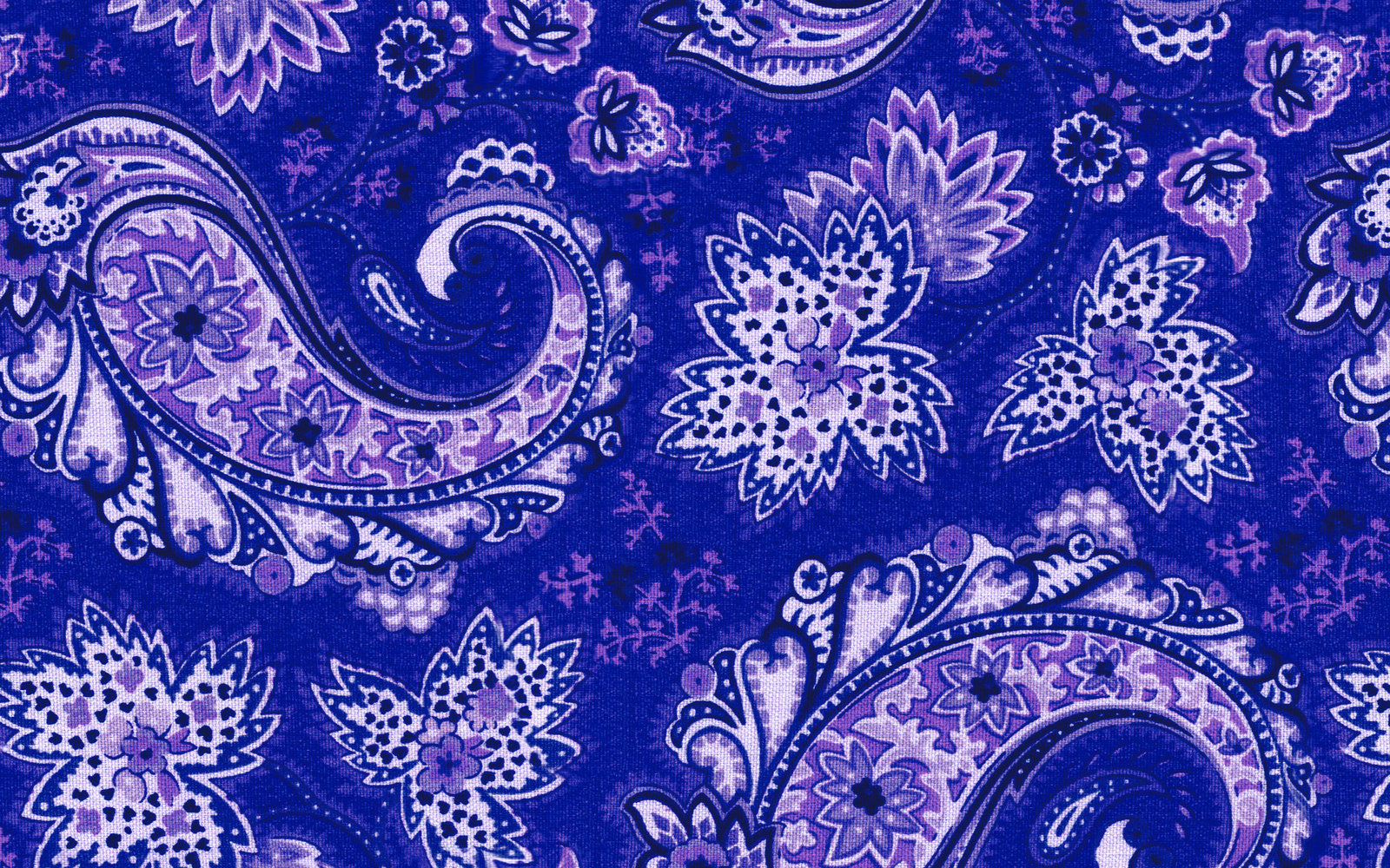 Blue Paisley Wallpaper By