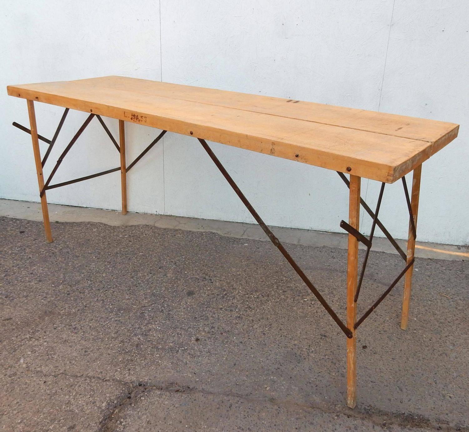 1930s Industrial Wallpaper Hangers Folding Table Or Desk For Sale At