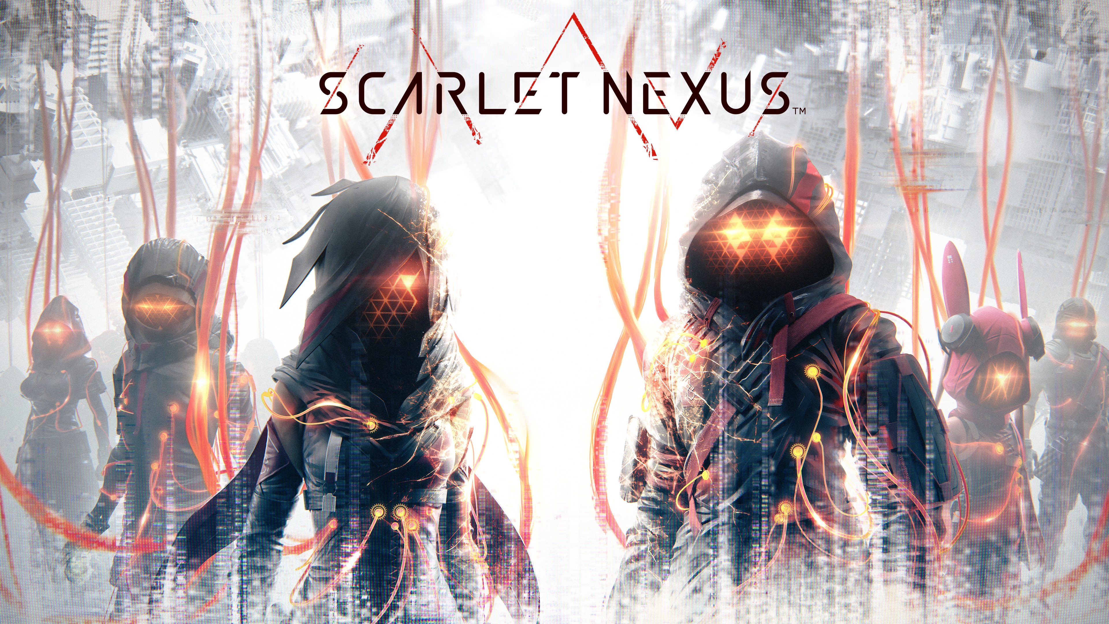 Wallpaper Video Game Scarlet Nexus Poster Background