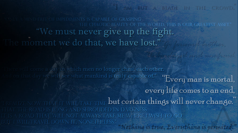 Assassin S Creed Quotes Puter Background By Brussell2196 On