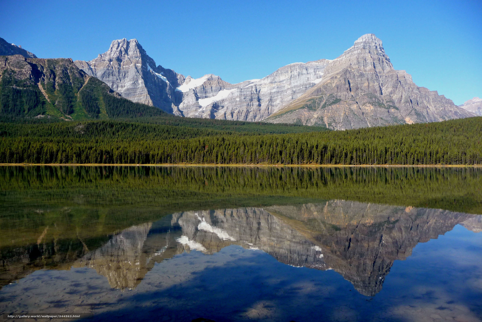 Wallpaper Banff National Park Alberta Lake Mountains Desktop