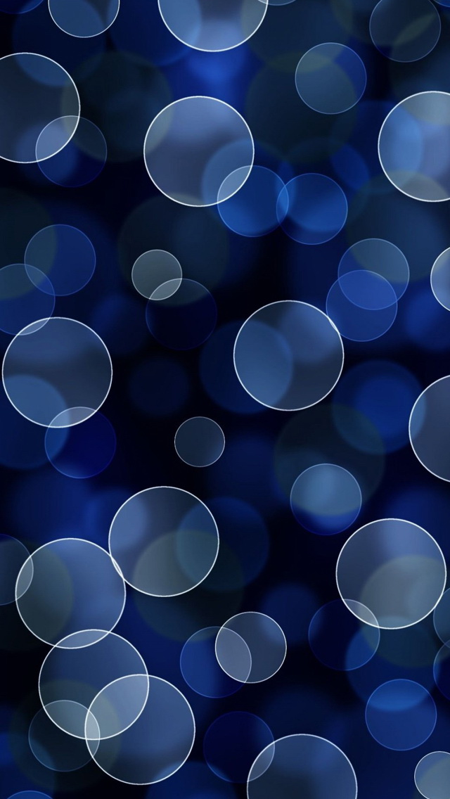 Light Blue Bubbles Bokeh Wallpaper iPhone