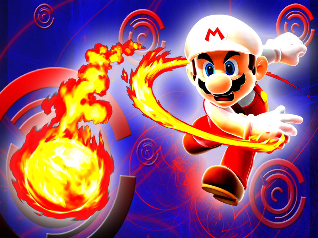 Fire Mario Wallpaper Super Bros