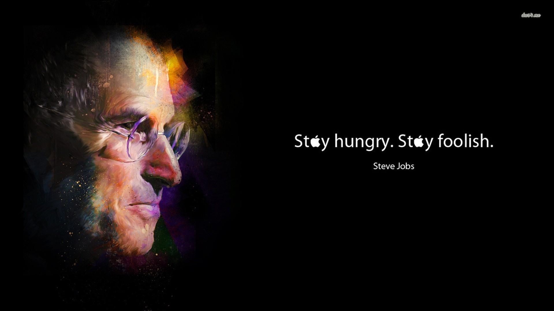 Steve Jobs Wallpaper Typography