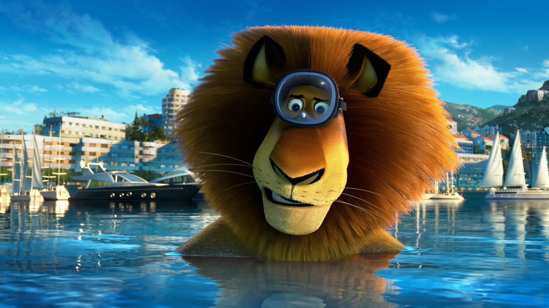 Madagascar Movie Alex The Lion HD Wallpaper