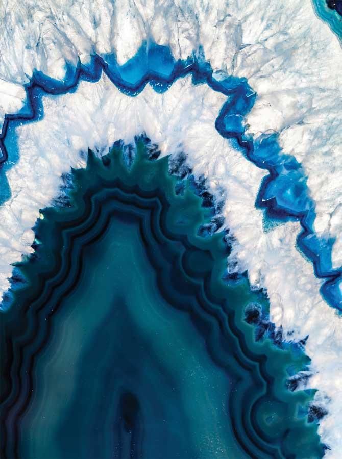 Printed Sea Blue Geode Backdrop Flair In