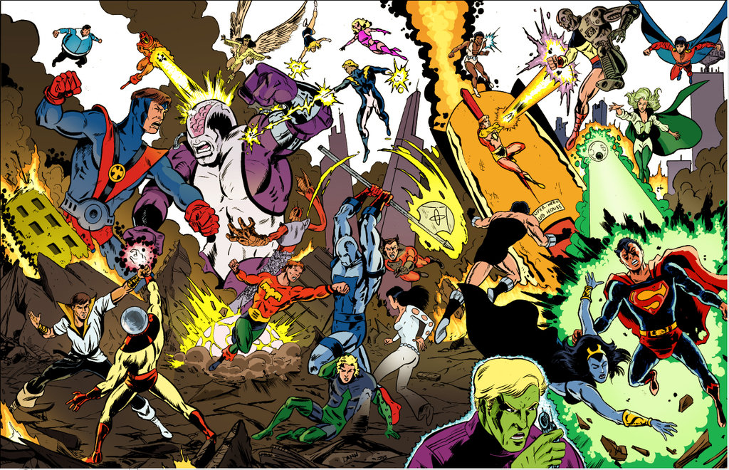 Legion Of Superheroes Vs The Fatal Five By Sirandal