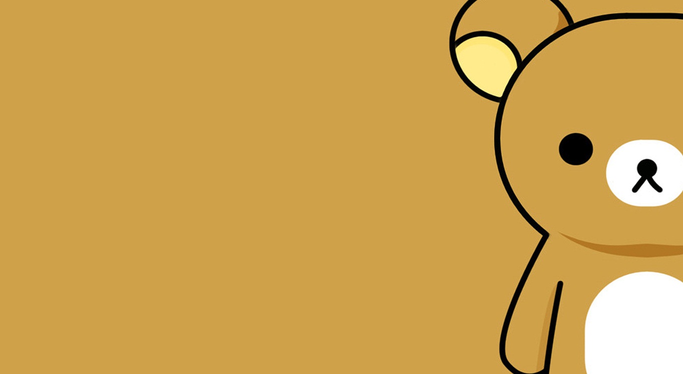 Sitting Bear Simple Cartoon Style Wallpaper Background Wallpaper Image For  Free Download  Pngtree