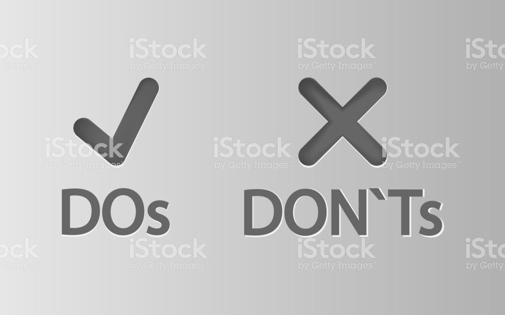 Like Dislike Icon Do And Dont Or Isolated On White Background
