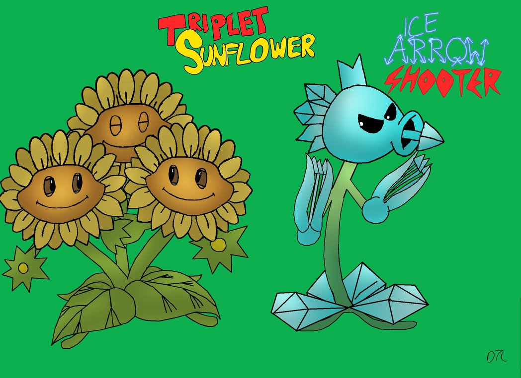 Pvz Gw Triplet Sunflower And Ice Arrow Shooter By Sergeant