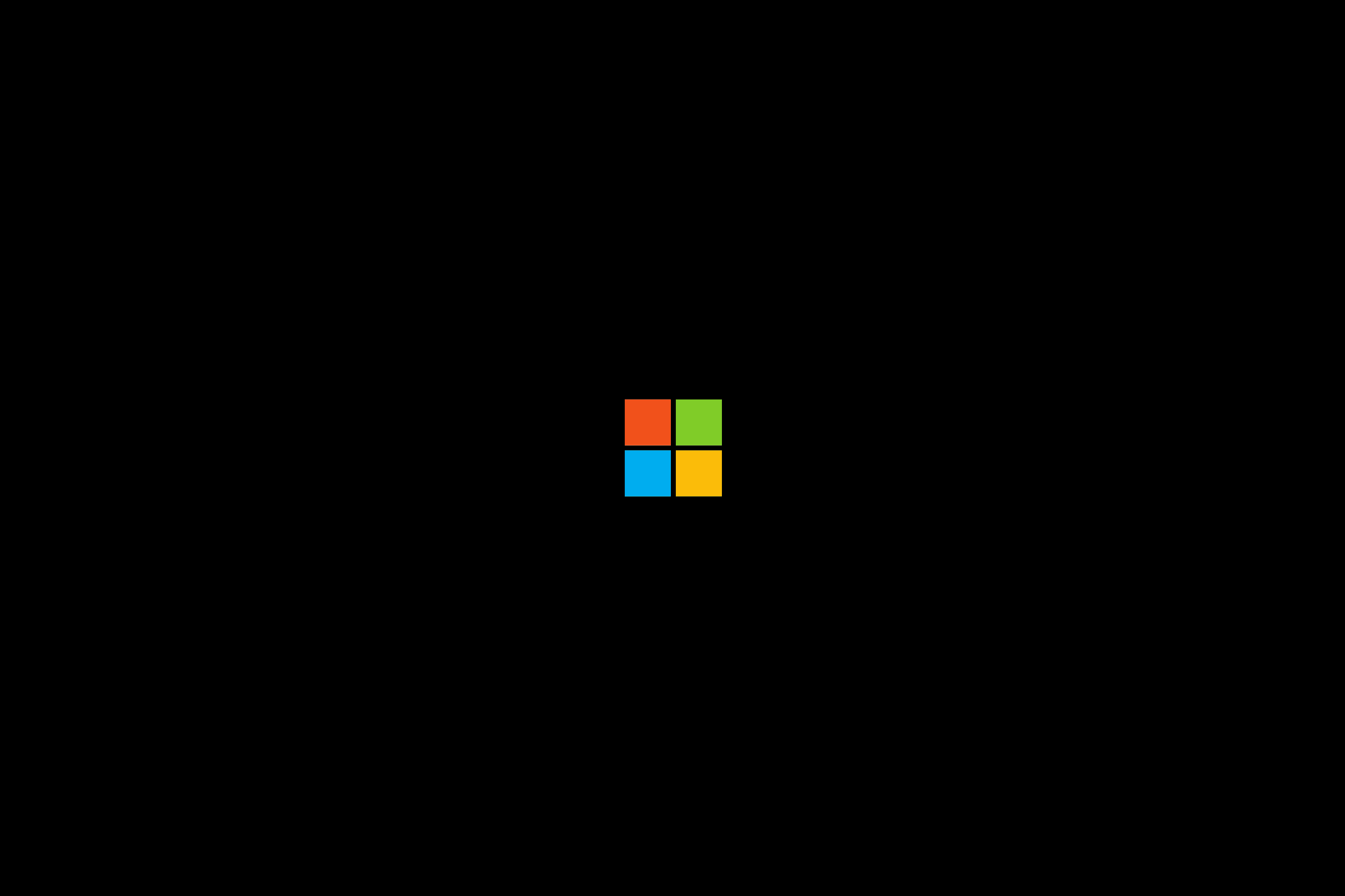 Microsoft Logo 4k Black Wallpaper