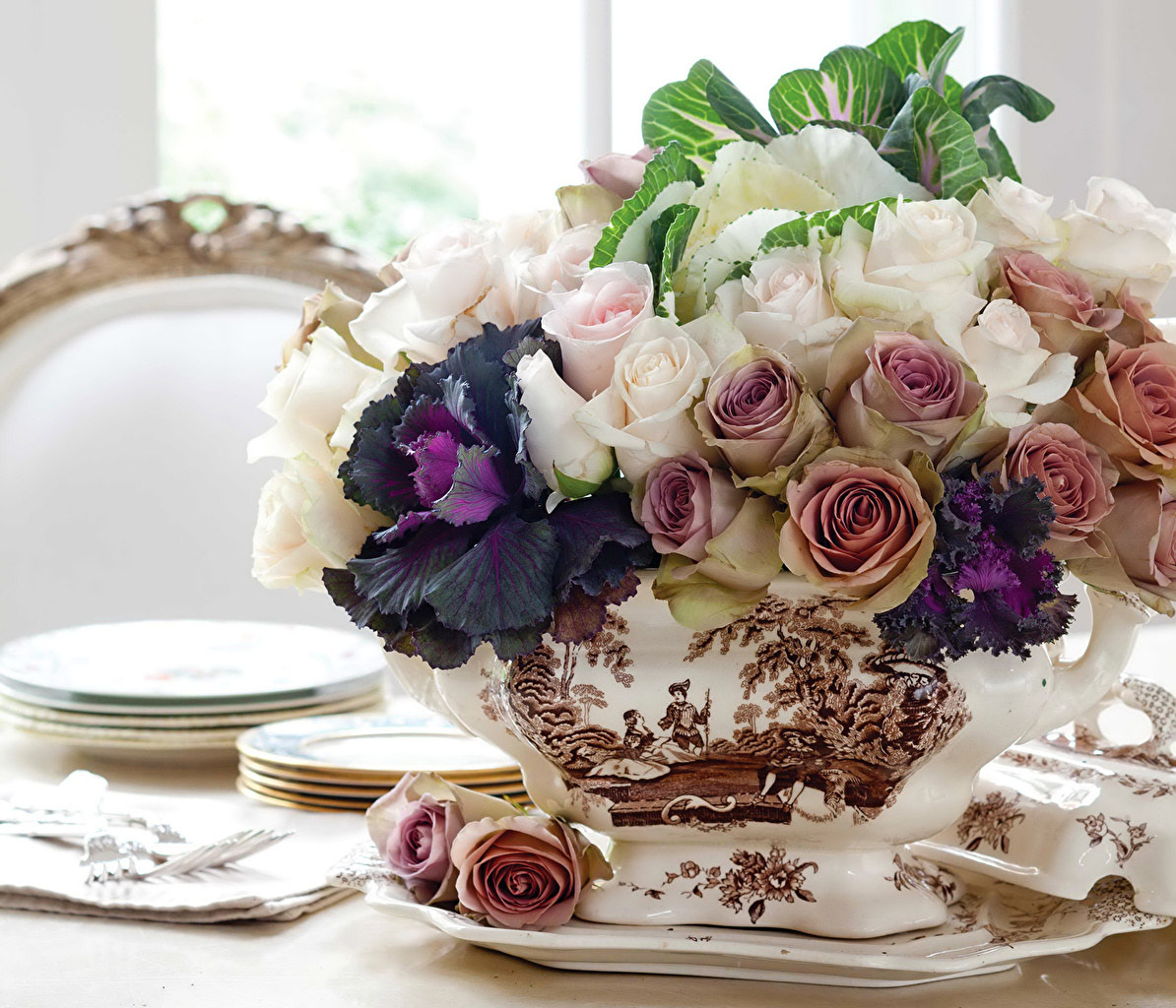 Desktop Wallpaper Bouquet Rose Flowers