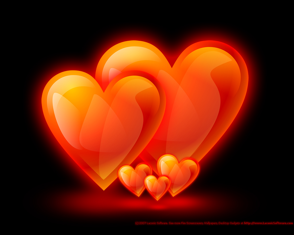 Family Of Hearts Flame Wallpaper Jpg