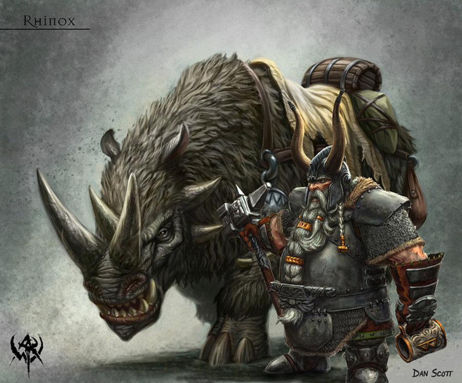 Dwarf Rhinox By Gilanthegrey