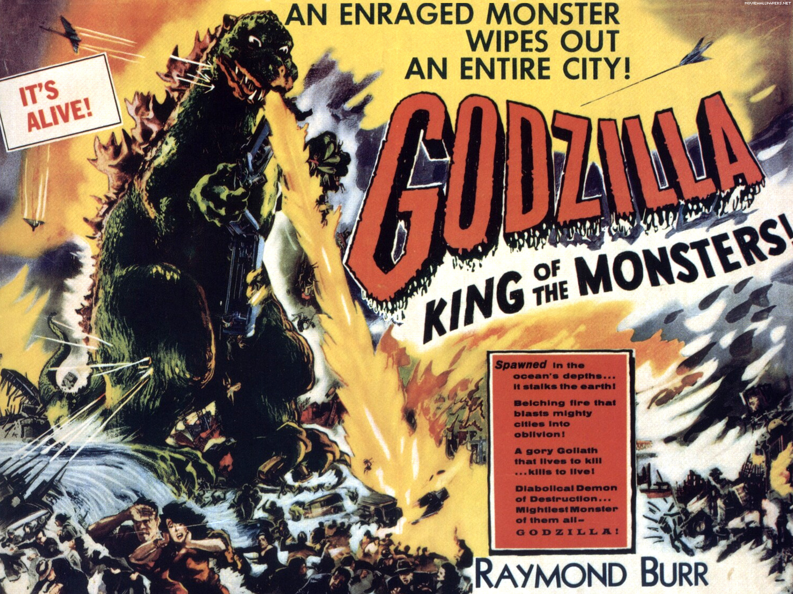 Godzilla Classic Science Fiction Films Wallpaper