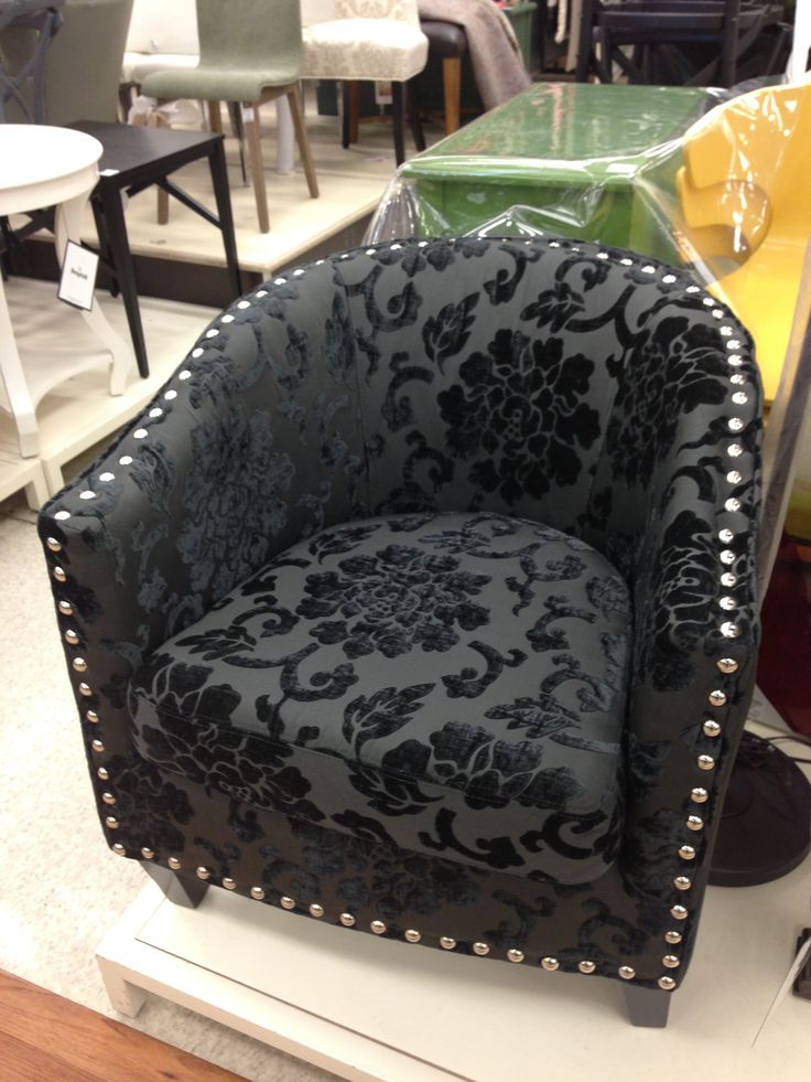 Black Damask Chair Homesense Canada Decor Home Accents