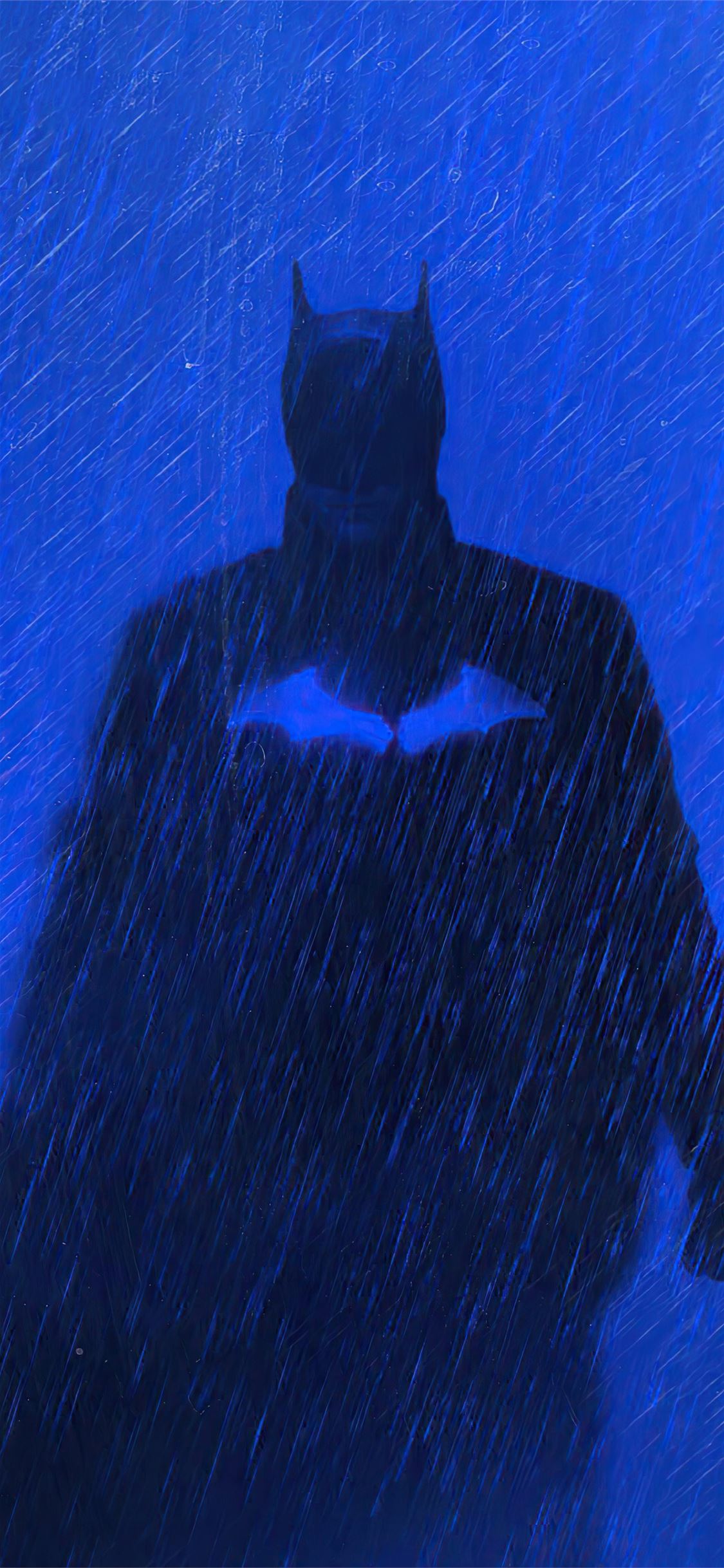 The Batman Blue iPhone Wallpaper