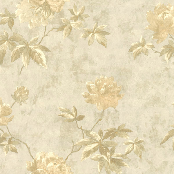 Carmela Silver Floral Wallpaper Bolt Traditional By