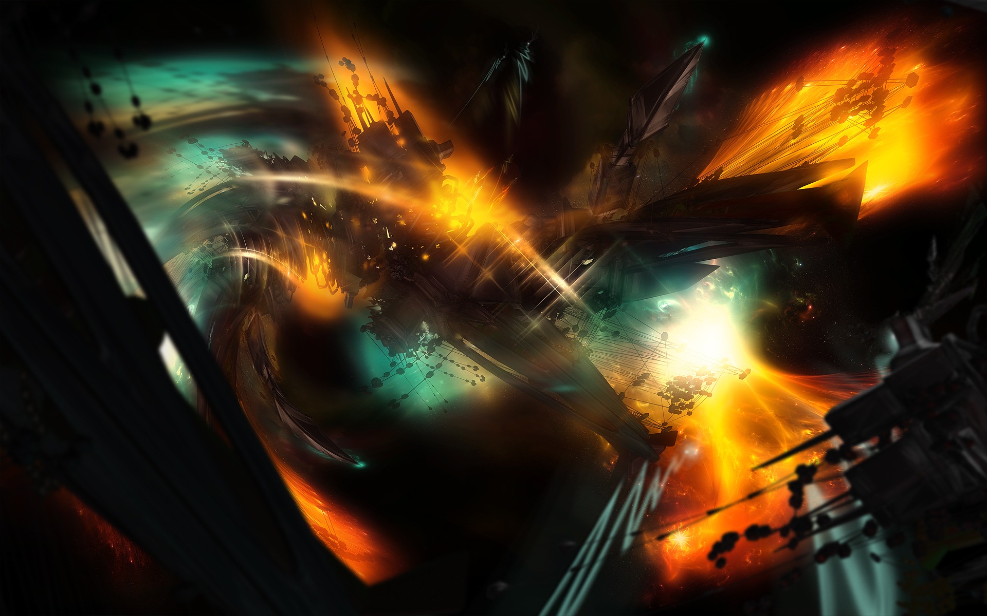 Web Background Fantasy Explosion Photo Full HD Desktop Wallpaper