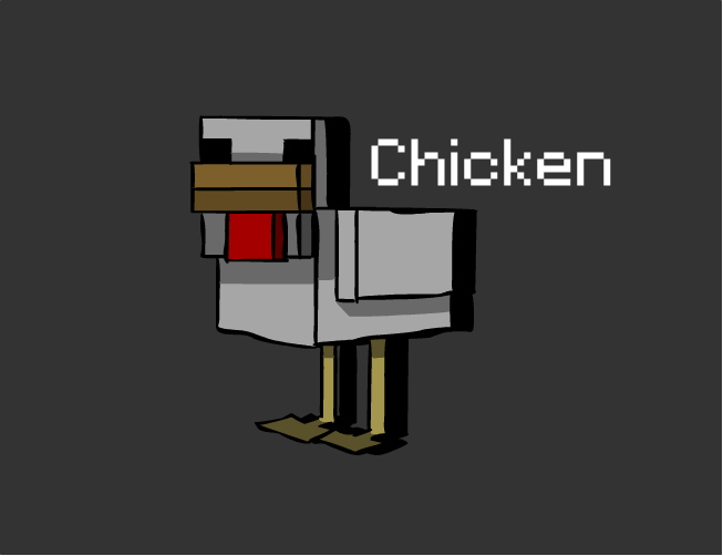 Minecraft Chicken By Emeraldtuna