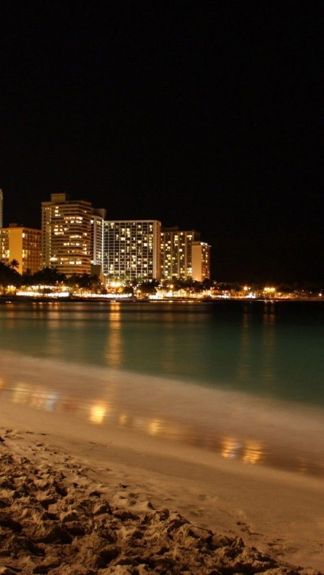 Night In Waikiki Wow Its A Wonderful World We Live iPhone