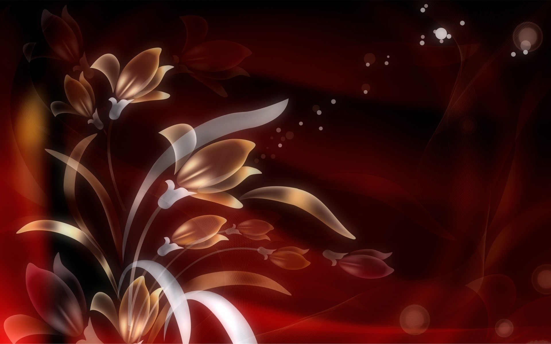 Abstract Fire Flower