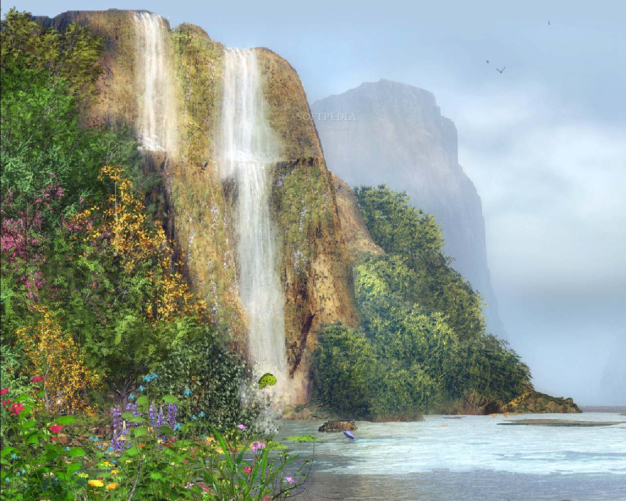 Animated Waterfall Screensaver