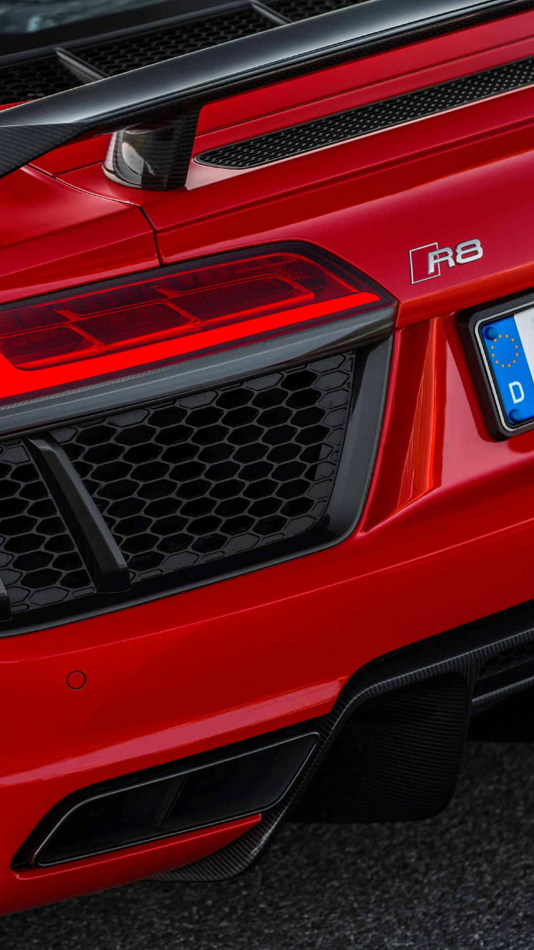 Audi V10 Engine Car R8 Plus Rear