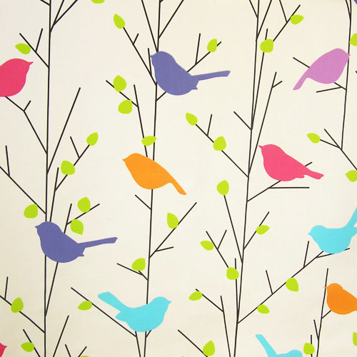 Whole Nature Look With This Cute Bird And Floral Print