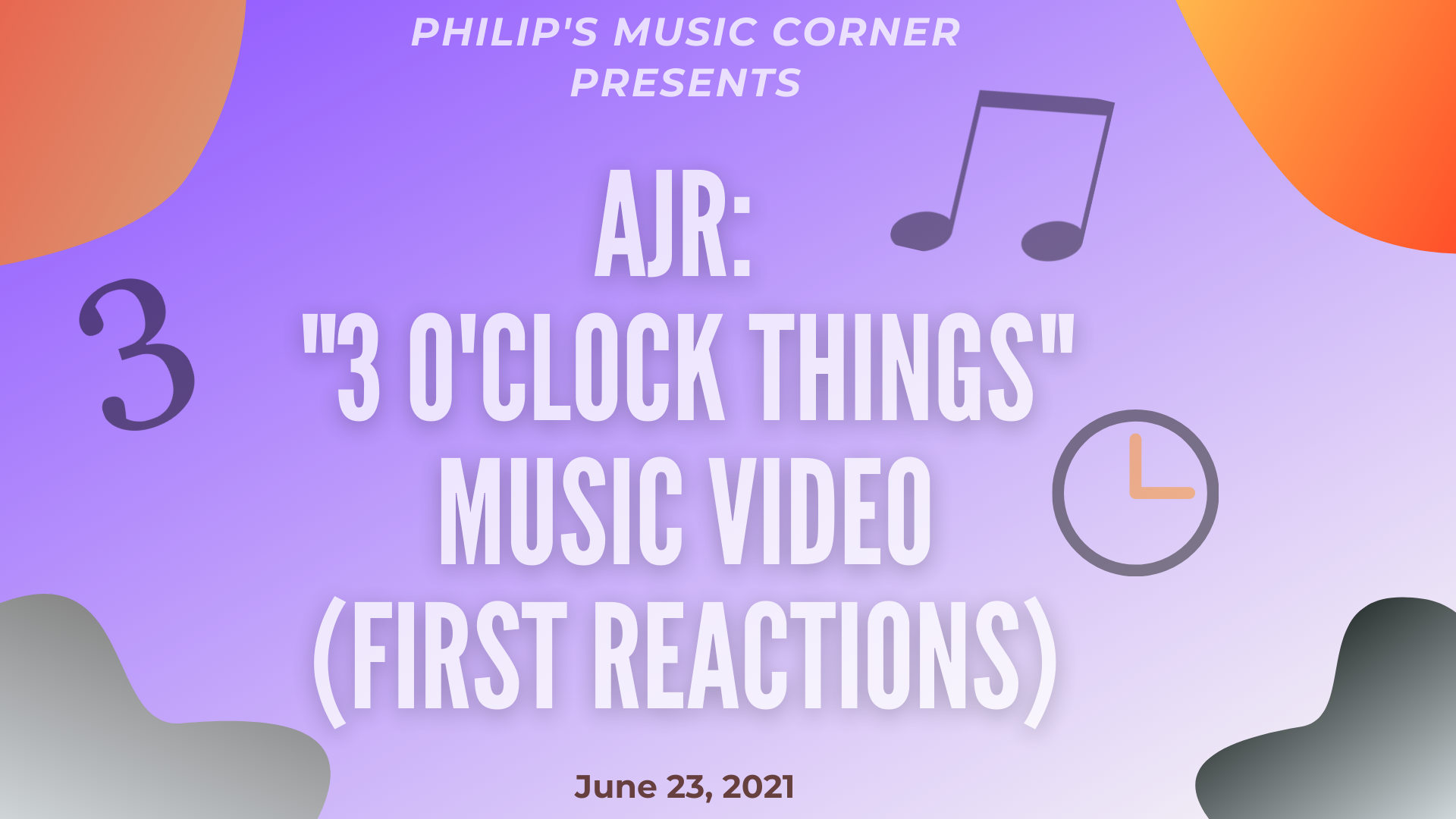 Ajr O Clock Things Music Video First Reactions Philip S