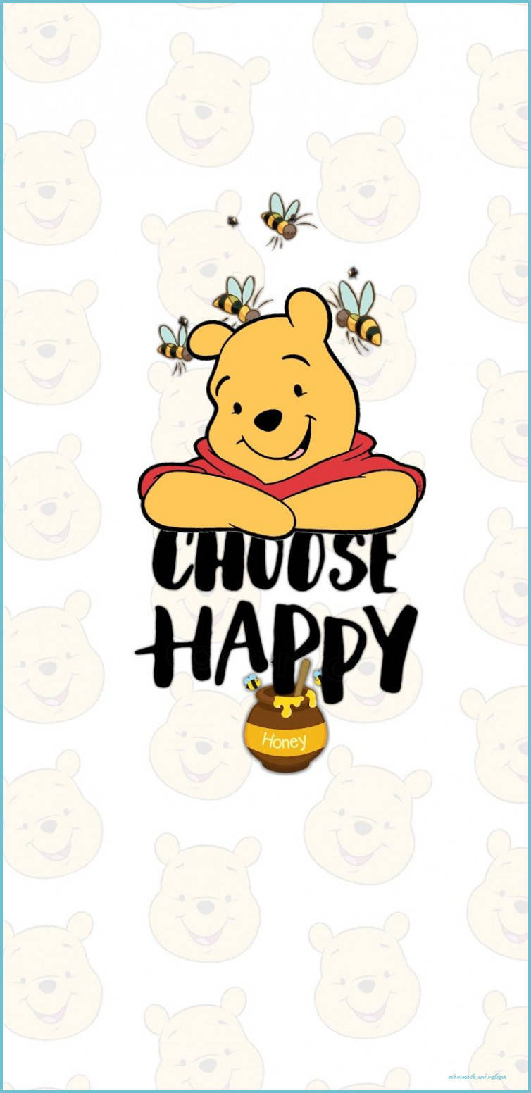 Cute Winnie The Pooh iPhone Wallpaper