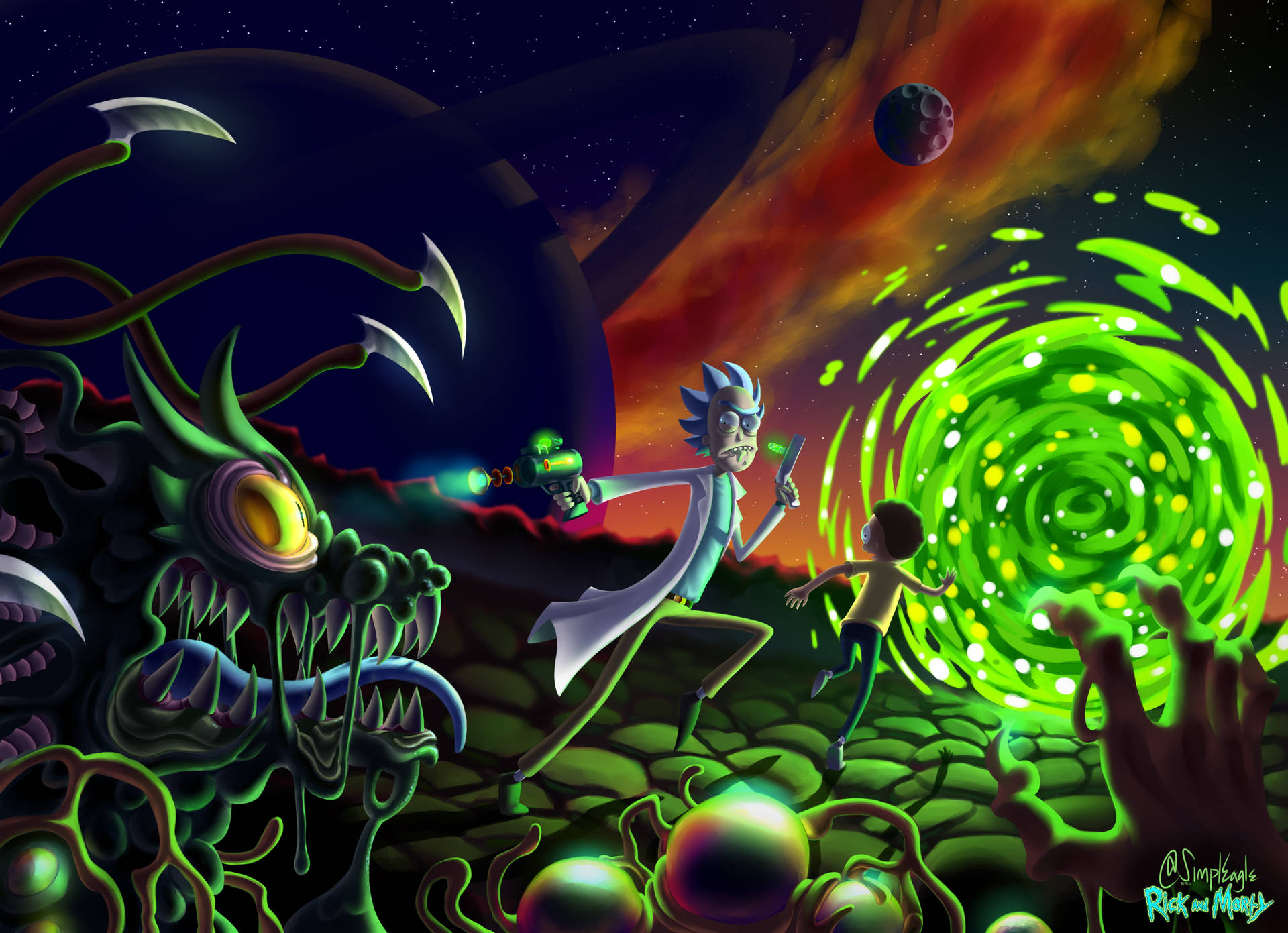 Rick And Morty Pc 4k Wallpaper