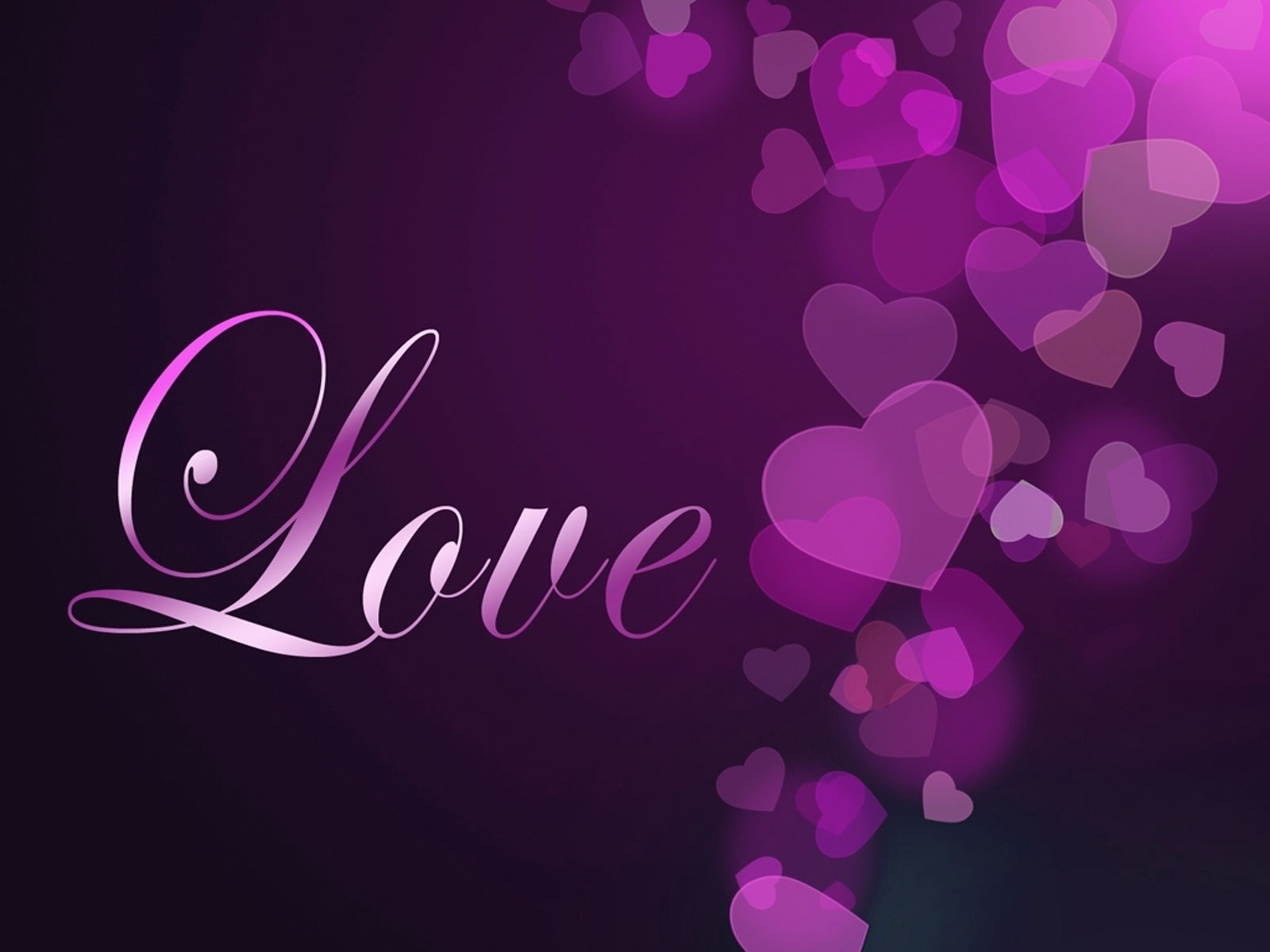 Purple Heart Love You Wallpaper
