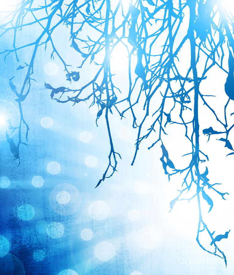 Abstract Winter Background by Anna Omelchenko