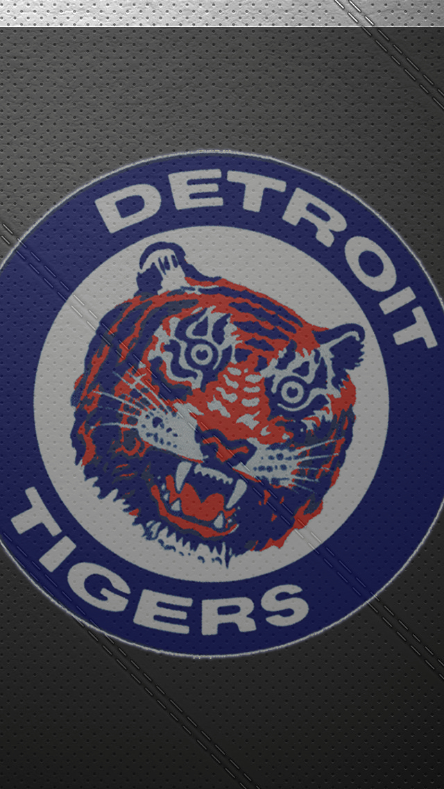 Detroit Tigers Logo iPhone Wallpaper Top