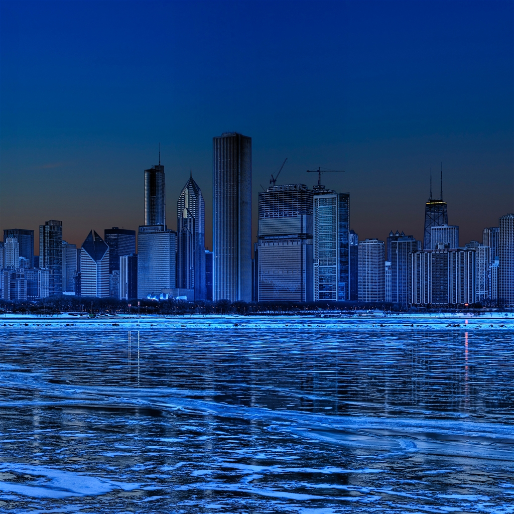 Chicago Skyline iPhone Wallpaper iPad Air