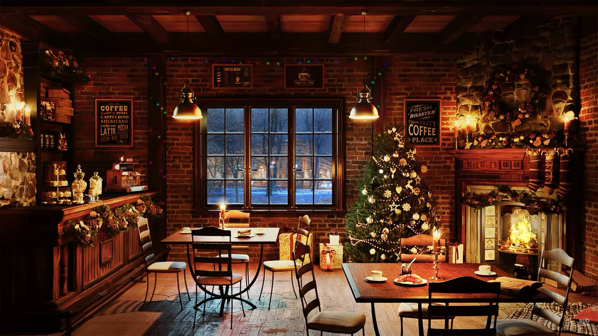 Coffee Shop Wallpaper