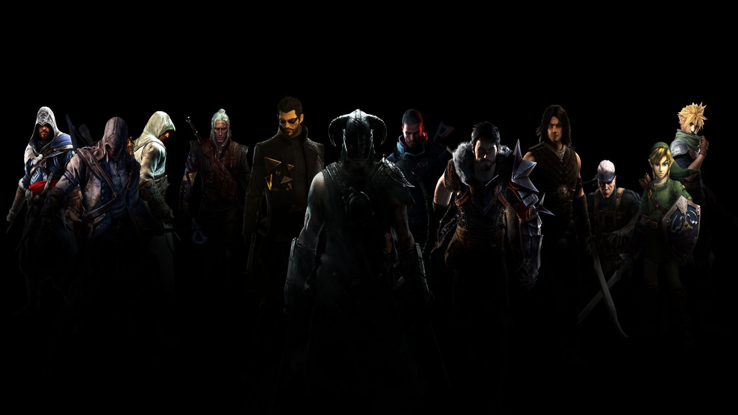 Download Game protagonists wallpaper 2560x1440