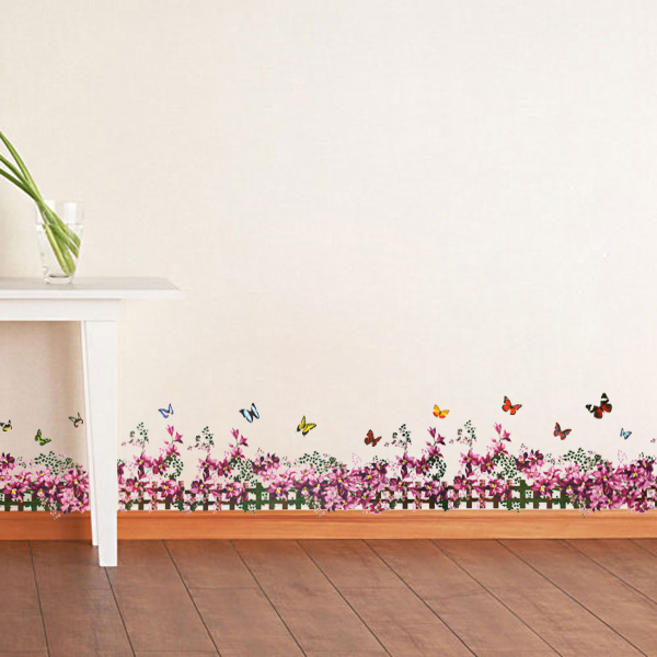 Wallpaper Butterflies Fenced Home Decor Living Room Decoration Nature