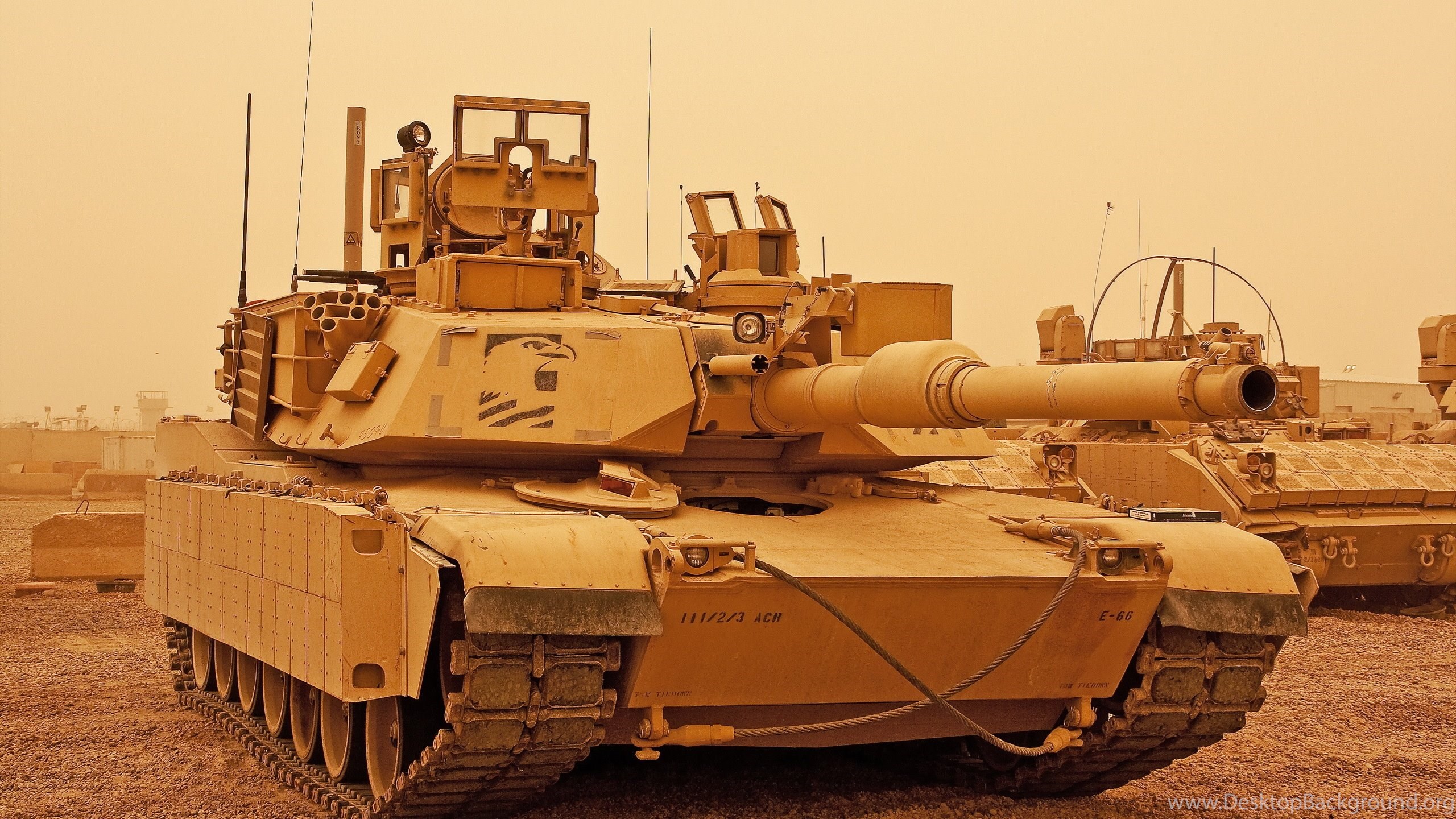 Brown M1a2 Abrams Tank Wallpaper Desktop Background