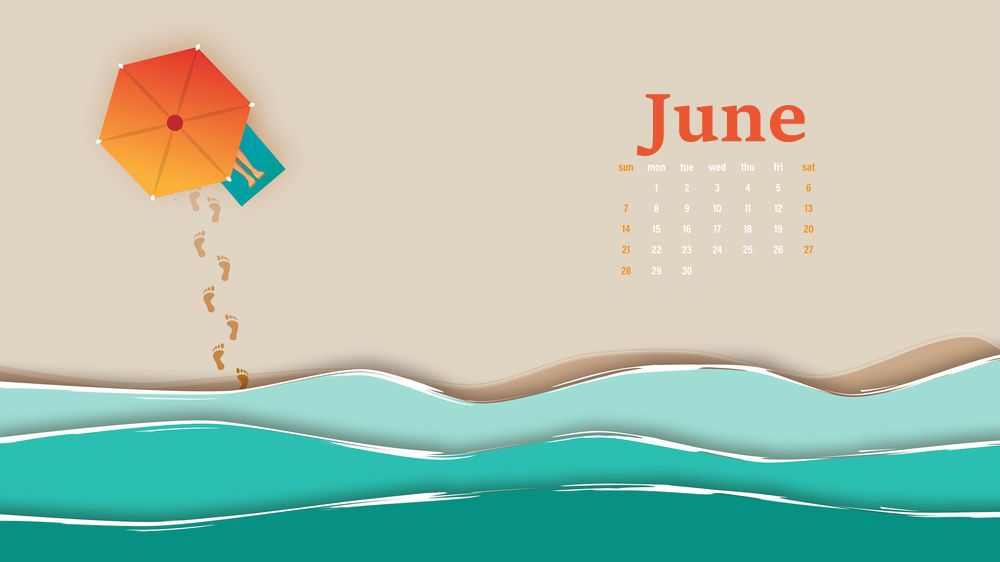 June Wallpaper Calendar Desktop