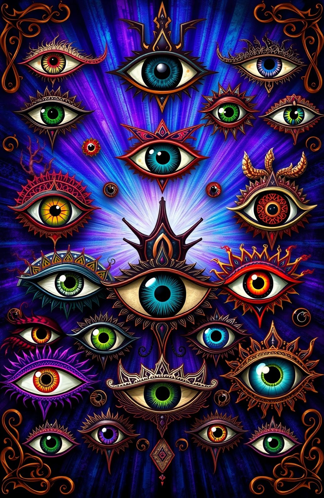 Evil Eyes Wallpaper