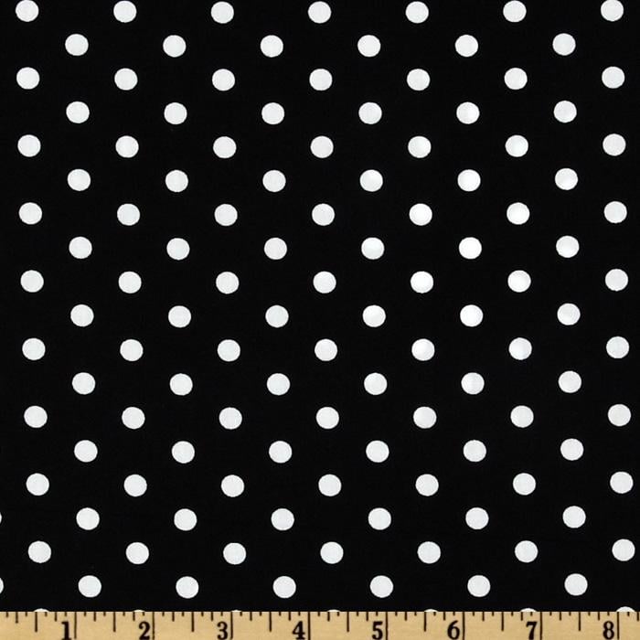 Pimatex Basics Polka Dot BlackWhite   Discount Designer Fabric 700x700