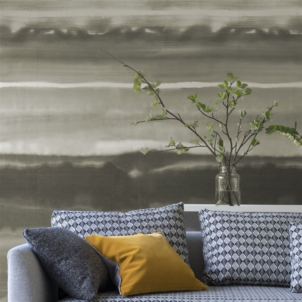 Ukiyoe Graphite Wallpaper Designers Guild